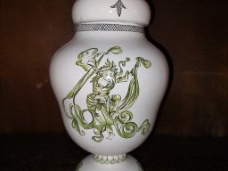 vase pharmacie decor vert